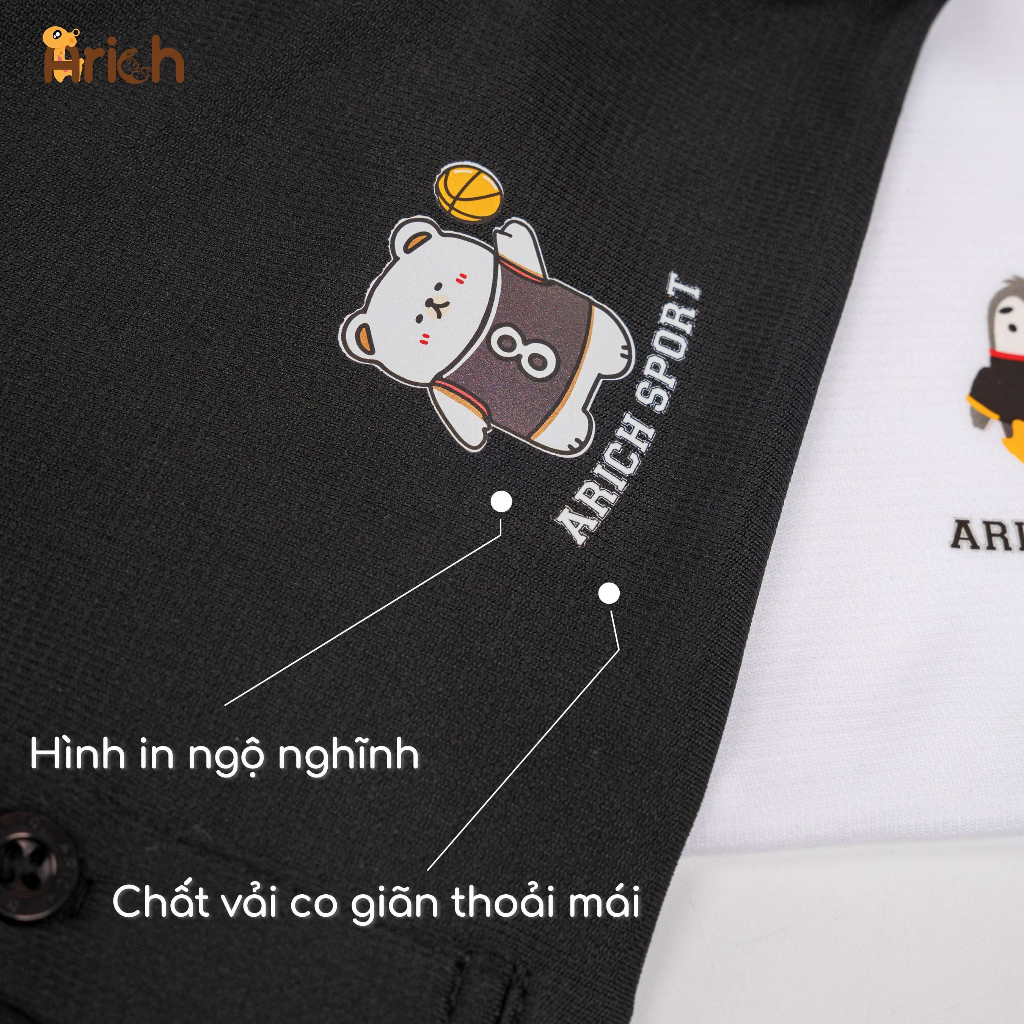 Áo Polo thể thao Arich size 11-35kg