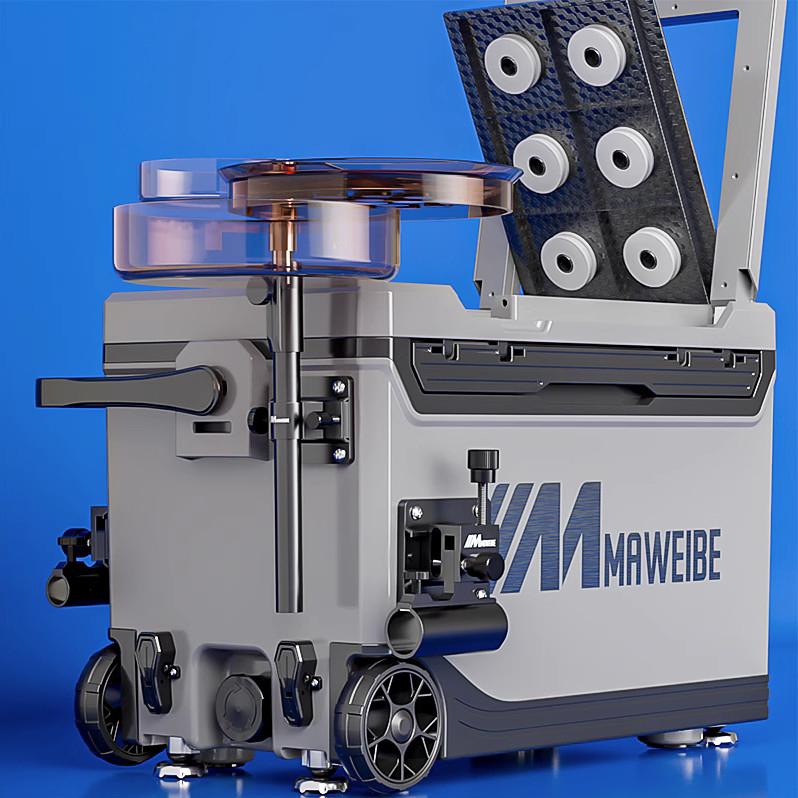 Thùng câu đài, thùng câu cá đa năng tiện dụng MAWEIBE màu xám 39L có bánh xe thích hợp mọi địa hình