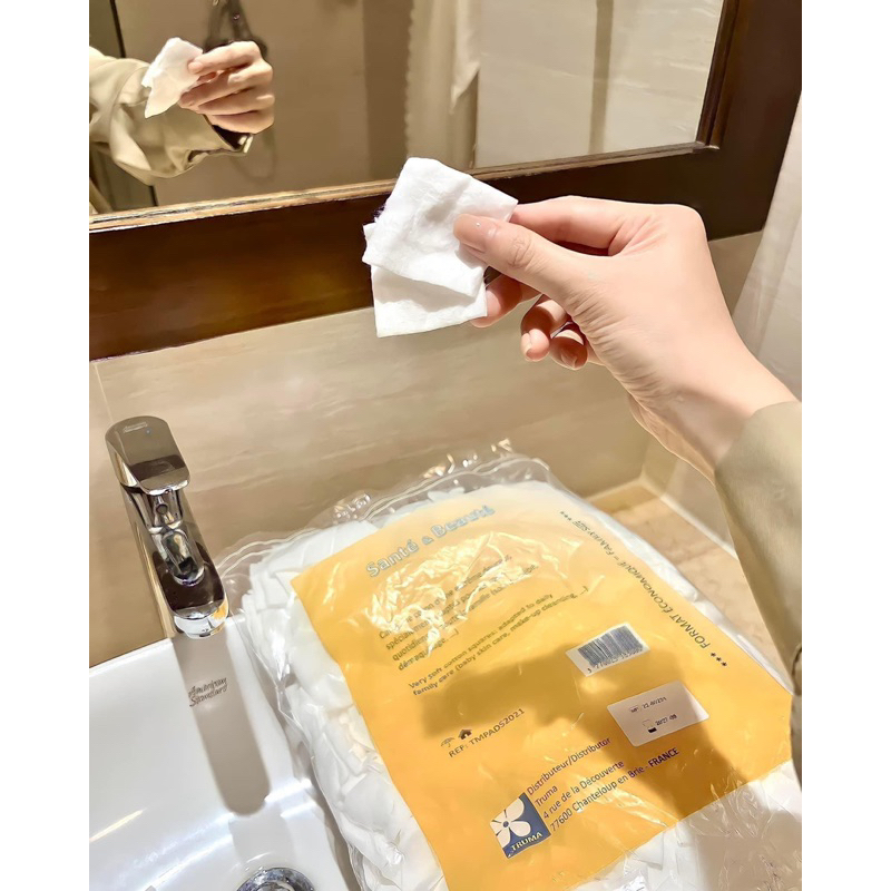 Bông tẩy trang pháp 600 miếng