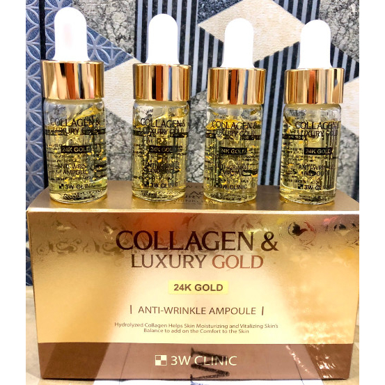 Serum dưỡng trắng, giảm nhăn Collagen & Luxury Gold Anti-Wrinkle Ampoule 13ml