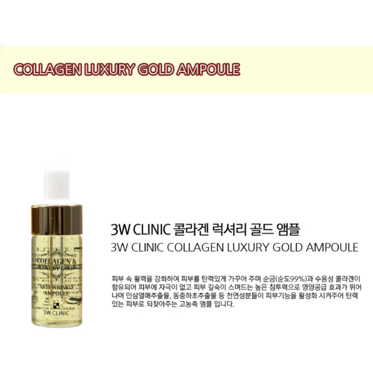 Serum dưỡng trắng, giảm nhăn Collagen & Luxury Gold Anti-Wrinkle Ampoule 13ml