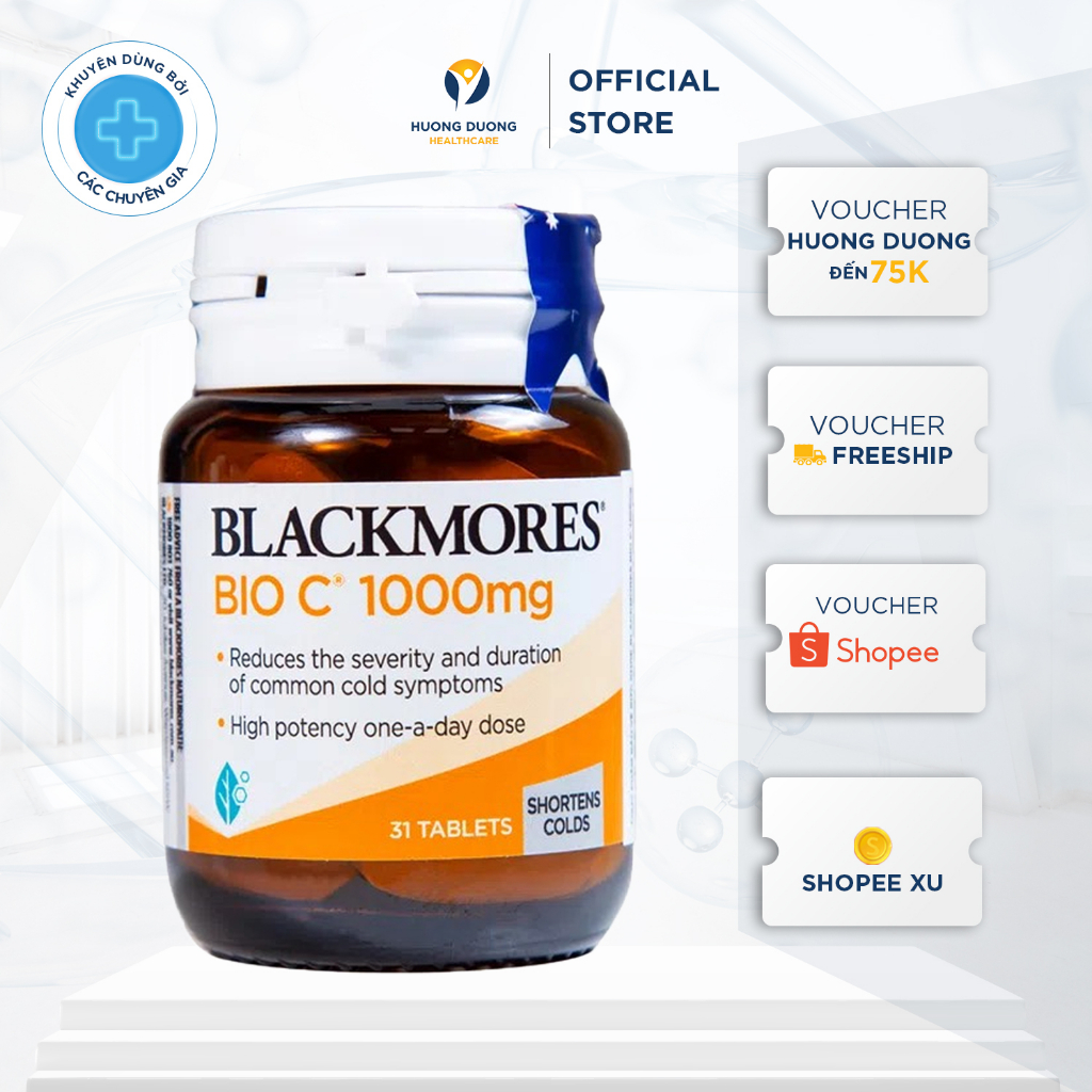 Viên uống bổ sung vitamin C Blackmores Bio C 1000mg tăng sức đề kháng