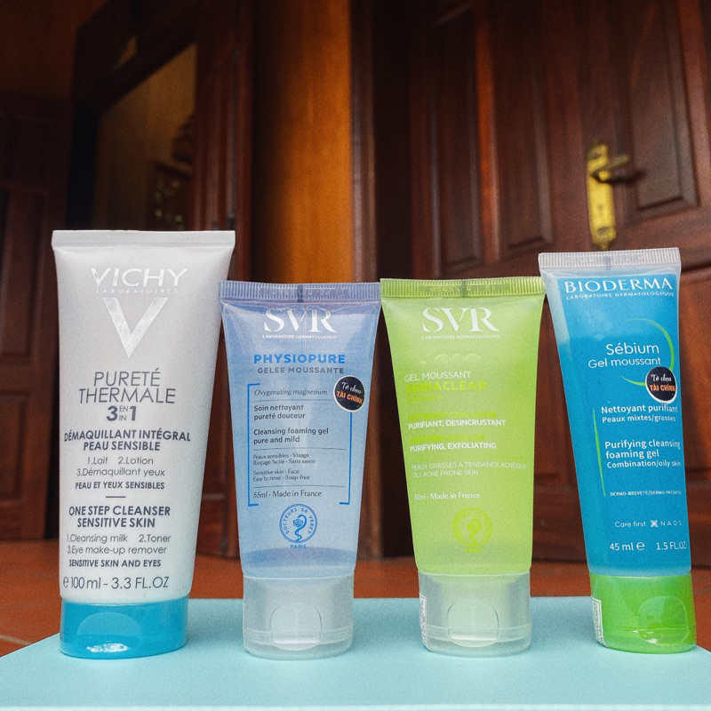 Sữa rửa mặt Vichy 95ml - S 55ml - B 45ml