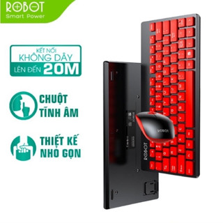  Bộ Bàn Phím Và Chuột Không Dây -    Phạm Vi 20m    - ROBOT KM3000 - Hàng Chính Hãng 