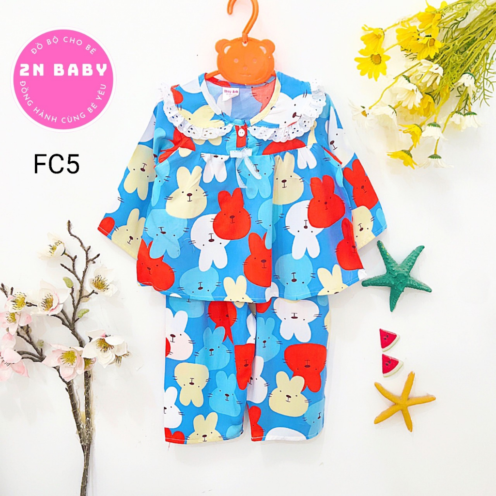 Tole Dài Tay Bèo Cổ Phối Ren Bé Gái 10 - 23kg (size 4 - 12) link 1/2