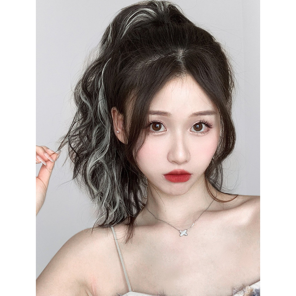 Tóc Đuôi Ngựa Xoăn Sóng Nước Gảy Light- Đuôi Ngựa Xoăn Gợn Sóng 35cm