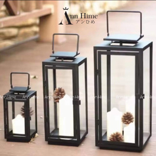 Đèn Lồng - Giá Đỡ Nến - Đèn Cầy Bằng Sắt Mặt Kính Nghệ Thuật Châu Âu