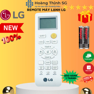 Điều khiển điều hòa LG Nút Cam, remote máy lạnh LG Nút Cam - Tặng kèm pin