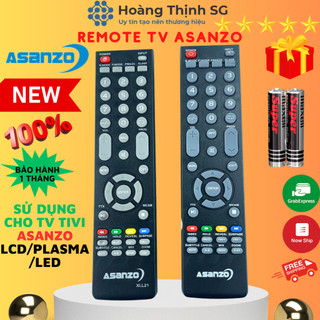 Remote điều khiển tivi Asanzo Smart Phẳng, điều khiển TV Asanzo - Tặng kèm pin