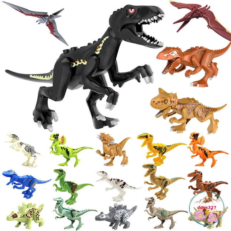 Đồ Chơi Khủng Long 2022 16 Mẫu Con Nhiều Chủng Loài Non Lego Hãng Lele con dài 12cm x cao 8cm