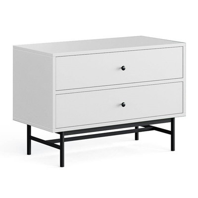 JESSE, Tủ đựng đồ lưu trữ đa năng 2 ngăn kéo STO_107, 81x40x56cm, tủ gỗ Scandi Home