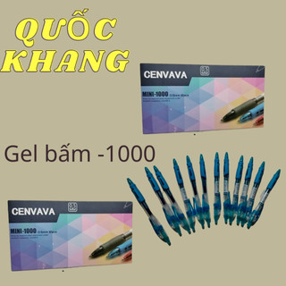 Bút Gel Bấm Mini-1000 Cenvava Siêu êm ( 12 cây/ hộp)