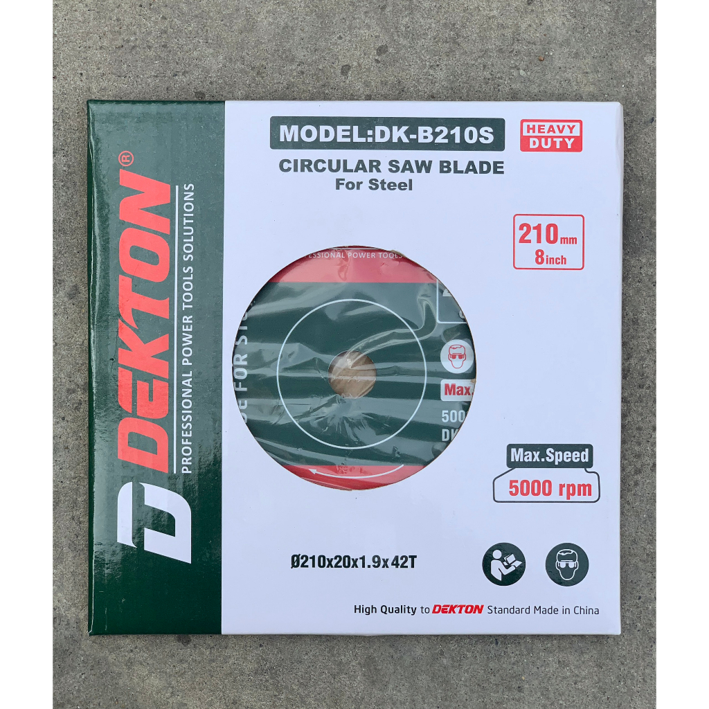 Lưỡi Cắt Hợp Kim Dekton DK-B210S - Đường Kính 210mm/8inch - 42 Răng - Dành Cho Máy Cắt Nhôm DK-CN210