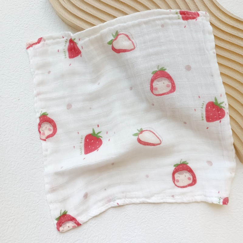 Hộp 5 khăn sợi tre 4 lớp MỎNG mềm mịn an toàn cho bé sơ sinh - Khăn Sữa Sợi tre Little Tiger