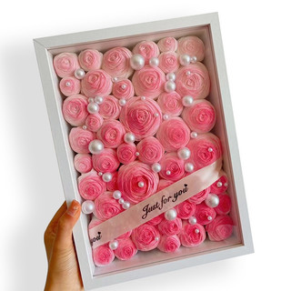 Khung Ảnh Rỗng Lòng Sâu Làm Hoa Giấy Handmade