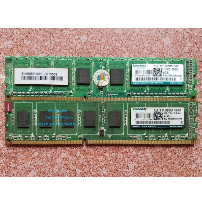 Ram DDR3 4GB bus 1600MHz-1333MHz for PC DESKTOP