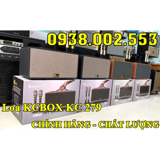Loa kcbox 279 loa kéo karaoke xách tay kc 279 2 màu nâu đen