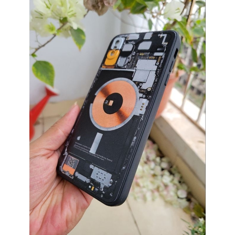 Ốp lưng điện thoại iPhone Lộ mạch cạnh viền vuông silicon dẻo bảo vệ cam ip 6/6s/7/8/X/XS/XR/11/12/13/14 Pro Plus Max