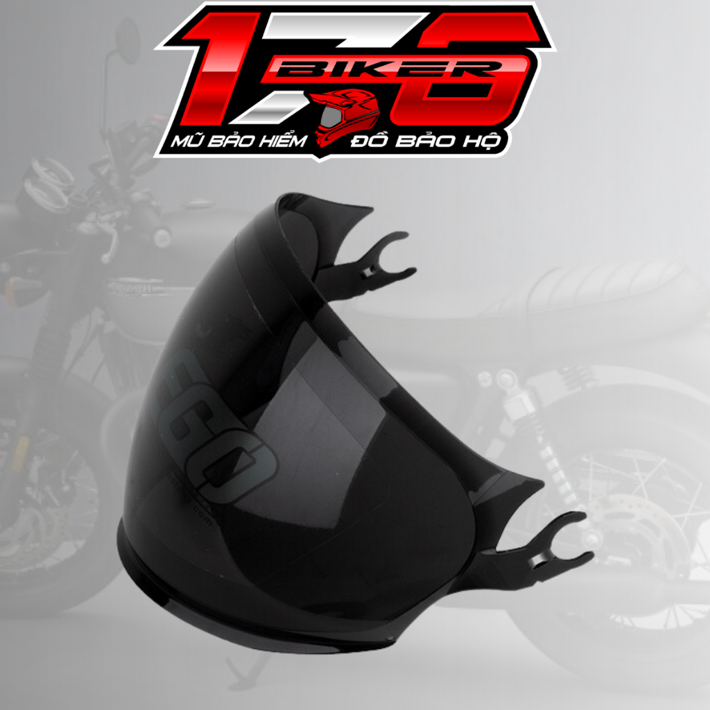 Kính chắn thay thế mũ bảo hiểm 3/4 EGO E5 (KHÔNG BAO GỒM MŨ) - BIKER 176 - Mũ bảo hiểm & Dầu nhớt Vũng Tàu
