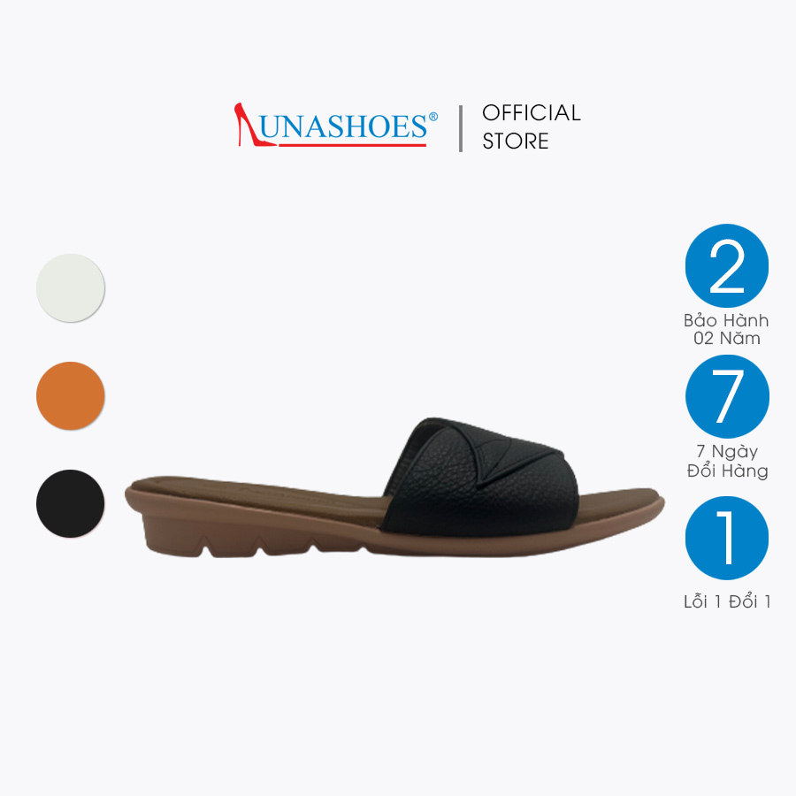Dép nữ 2p da bò mềm LUNASHOES 3101 êm chân tiện lợi bảo hành lên tới 2 năm lỗi 1 đổi 1