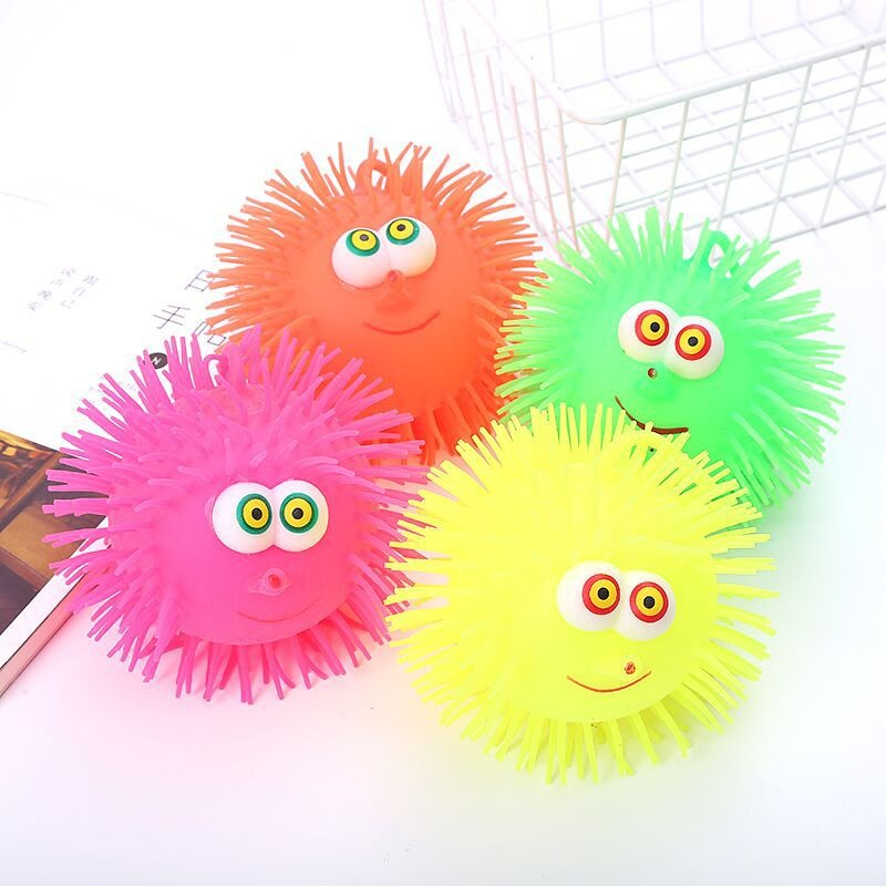 Squishy quả chôm chôm nhỏ Đồ Chơi phát sáng giảm Stress