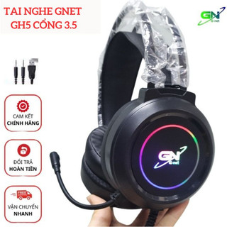 Tai nghe Gnet GH5 cổng 3.5mm led RGB có mic cho điện thoại máy tính