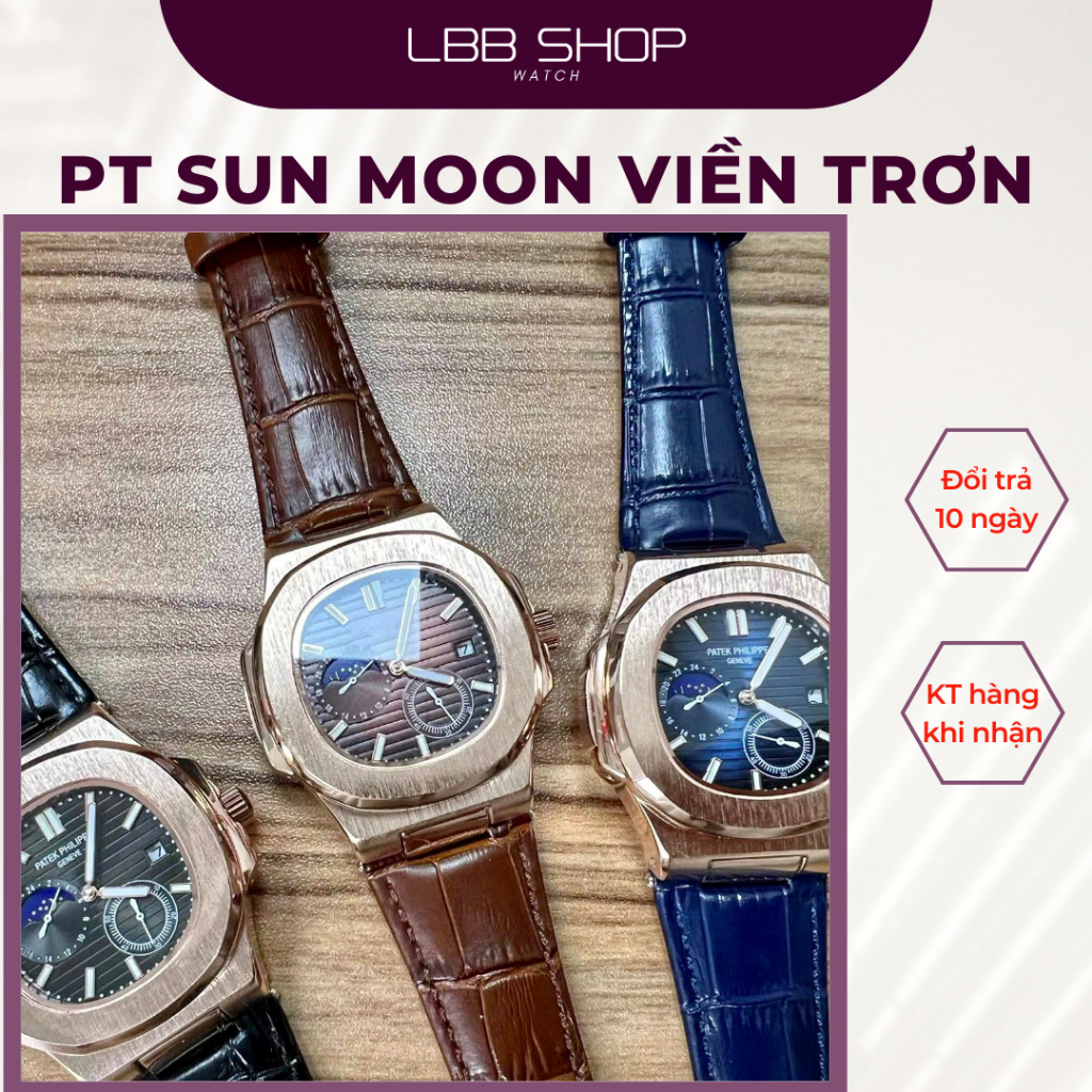 Đồng Hồ Nam PT Máy Cơ Tự Động Dây Da Viền Trơn - BH 1 Đổi 1 - Ảnh & Video Thật