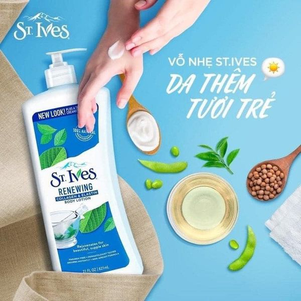 Sữa dưỡng thể St.Ives toàn thân body lotion - St. ives Body Lotion USA 621ml