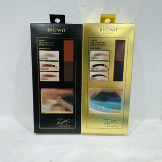 Bột kẻ lông mày Browit Dark Brow Shadow Medium Brown/ Dark Brown 4g