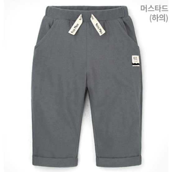 Quần cotton lỡ gập gấu bé trai bé gái Petit. HA4594