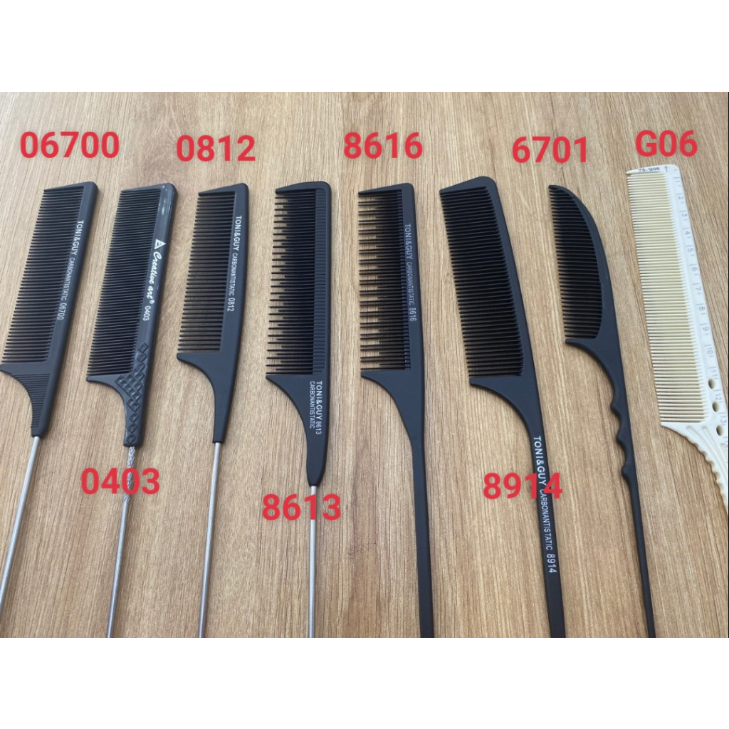Lược đuôi nhọn cắt tóc chuyên nghiệp , lược chải tóc đuôi nhọn , lược đánh rối chuyên cho salon, make up chuyên nghiệp