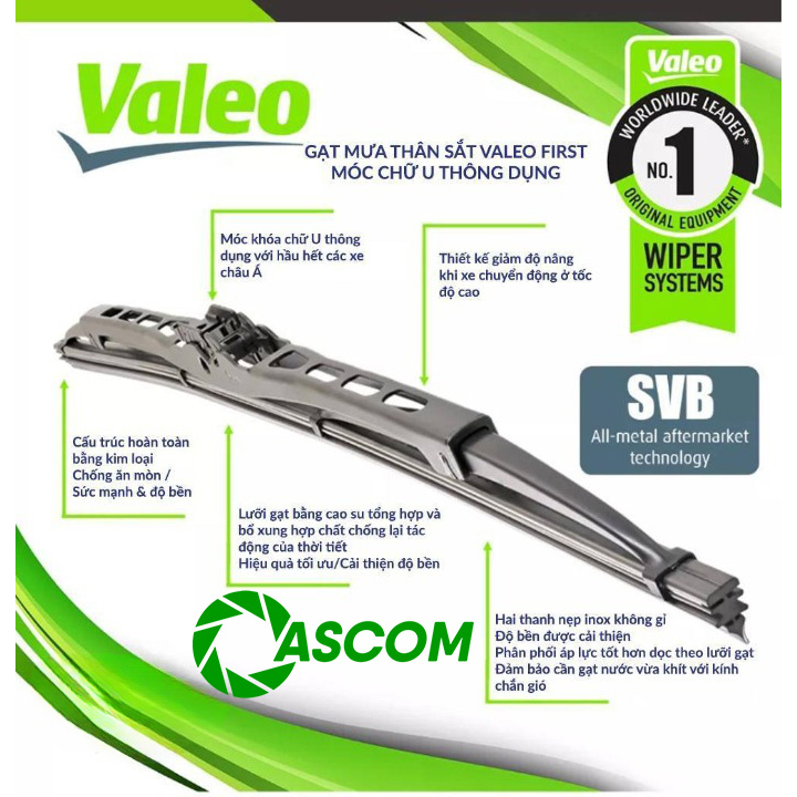 Gạt Mưa Ô Tô Cao Cấp Valeo First Conventional dùng cho tất cả các dòng xe Land Rover