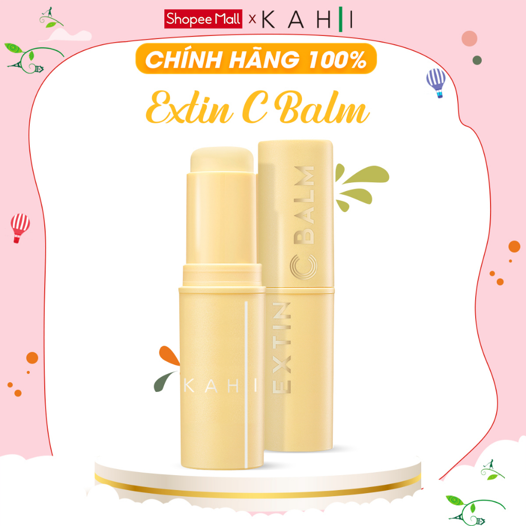 Sáp dưỡng sáng da, làm mờ thâm, chống lão hóa da Kahi Extin C Balm 9g