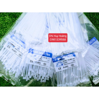 Combo 5 bịch dây rút nhựa 10cm - 1 tấc, dây thít nhựa nylon 10cm loại tốt