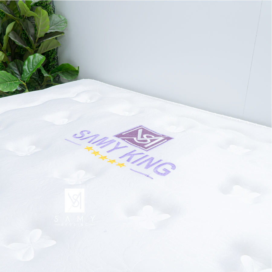 Nệm Lò Xo Túi Độc Lập SAMY BEDDING King Cao Cấp 5 Sao Sang Trọng Kháng Khuẩn Với Công Nghệ Bạc Nano