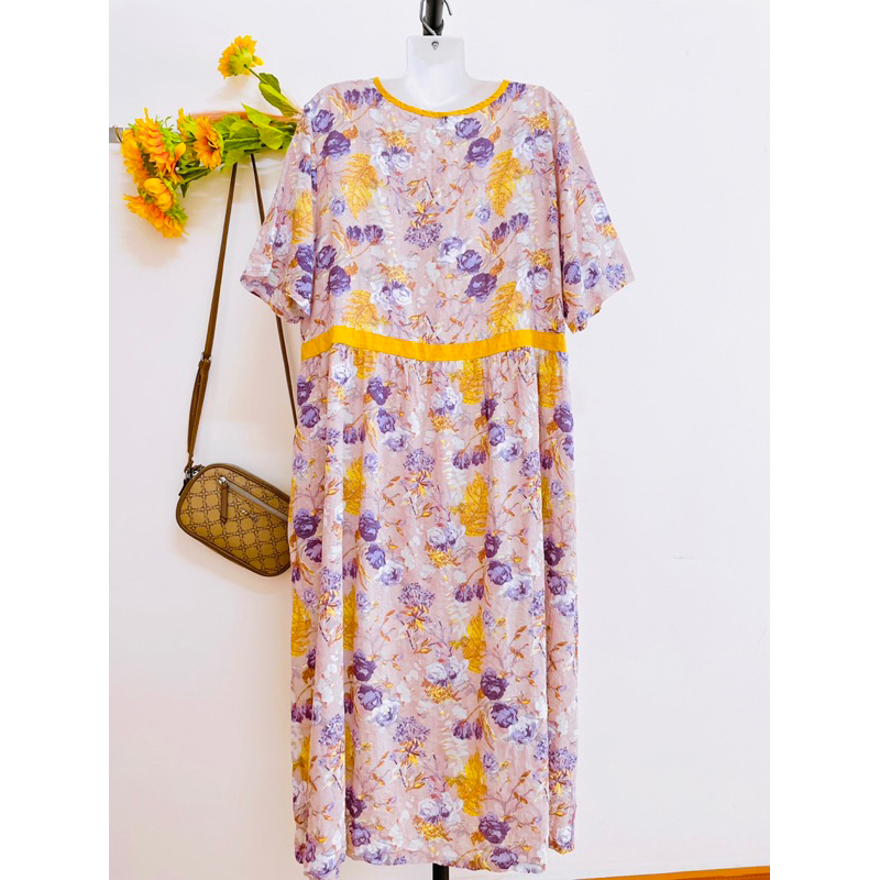 Đầm Hoa Xô, Đũi, Bigsize, Freesize, 2hand