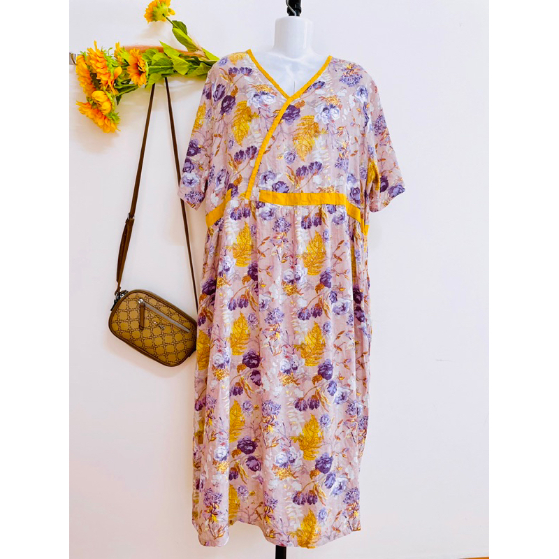 Đầm Hoa Xô, Đũi, Bigsize, Freesize, 2hand