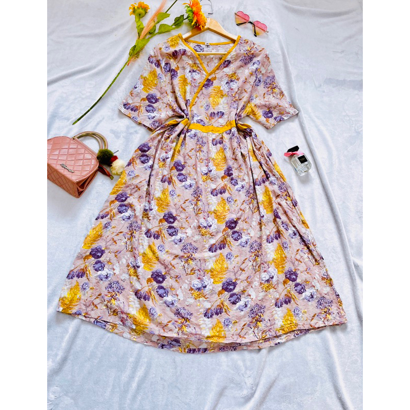 Đầm Hoa Xô, Đũi, Bigsize, Freesize, 2hand