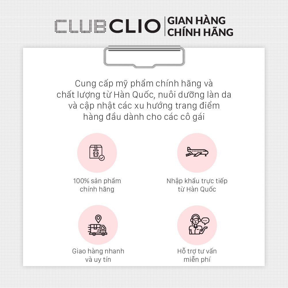 (Quà tặng không bán) Bông Mút Trang Điểm Clio Koshort Punch Puff (1 miếng)