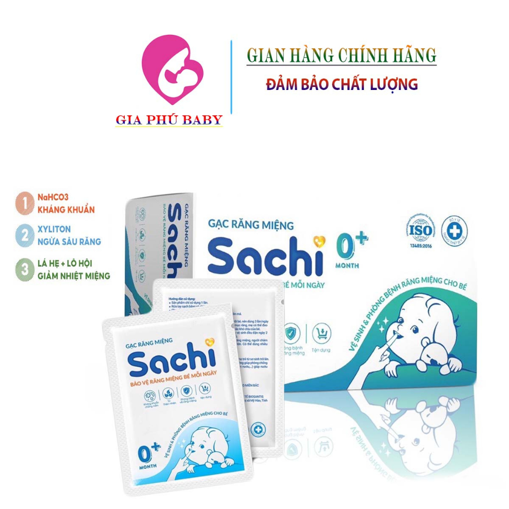 Gạc Sachi Rơ Lưỡi kháng khuẩn, chống nấm bảo vệ lưỡi