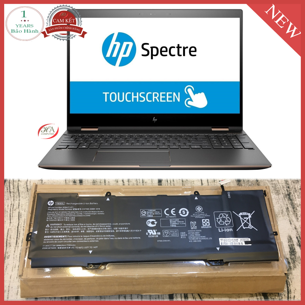 Pin Hp Spectre X360 15-ch015nd 15-ch025nd 15-ch032ng 15-ch055na 15-ch075nr