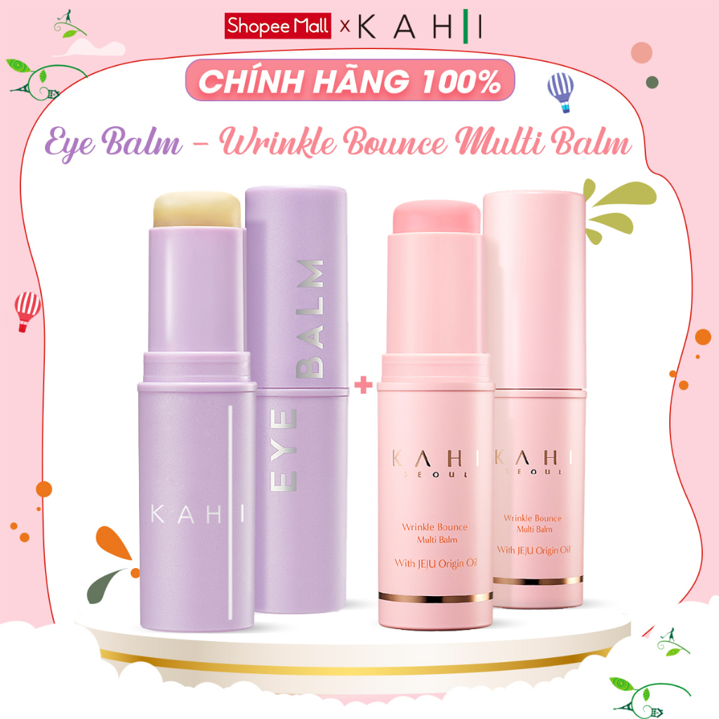 Cặp đôi sáp dưỡng cải thiện quầng thâm, săn chắc làn da EYE BALM - WRINKLE BOUNCE MULTI BALM 9G