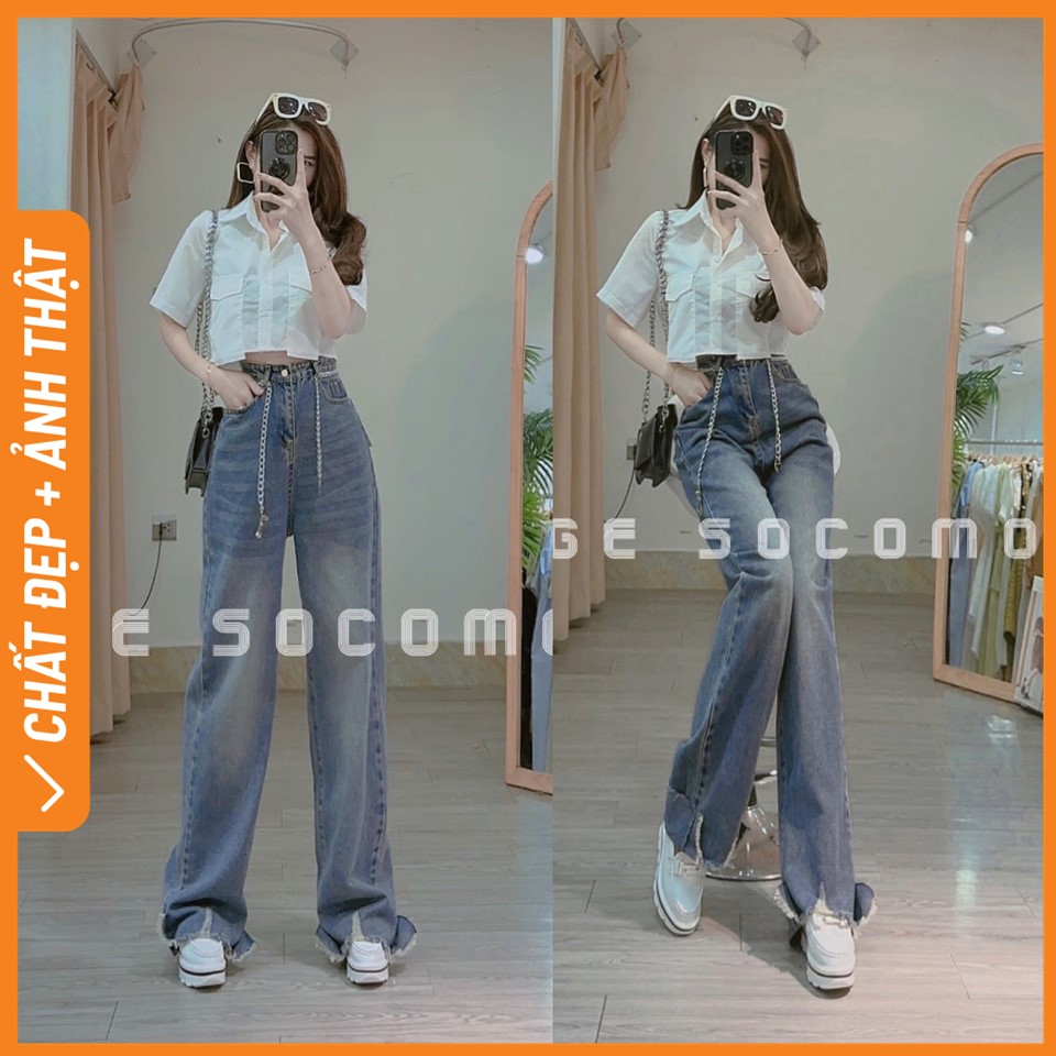 Áo sơmi croptop ngắn cộc tay túi hộp kiểu Hàn Quốc A292023 - Hàng loại 1, chất đẹp - Giá tốt