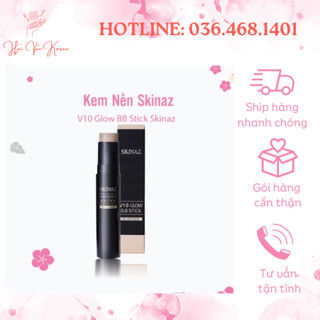 Kem nền Skinaz v10 glowbbstick ⚡ CHÍNH HÃNG ⚡ Kem Nền Skinaz V10 Glow bbstick chăm sóc da với thành phần không hóa chất
