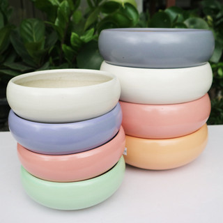Chậu ang gốm tráng men, thích hợp trồng tiểu cảnh sen đá, xương rồng
