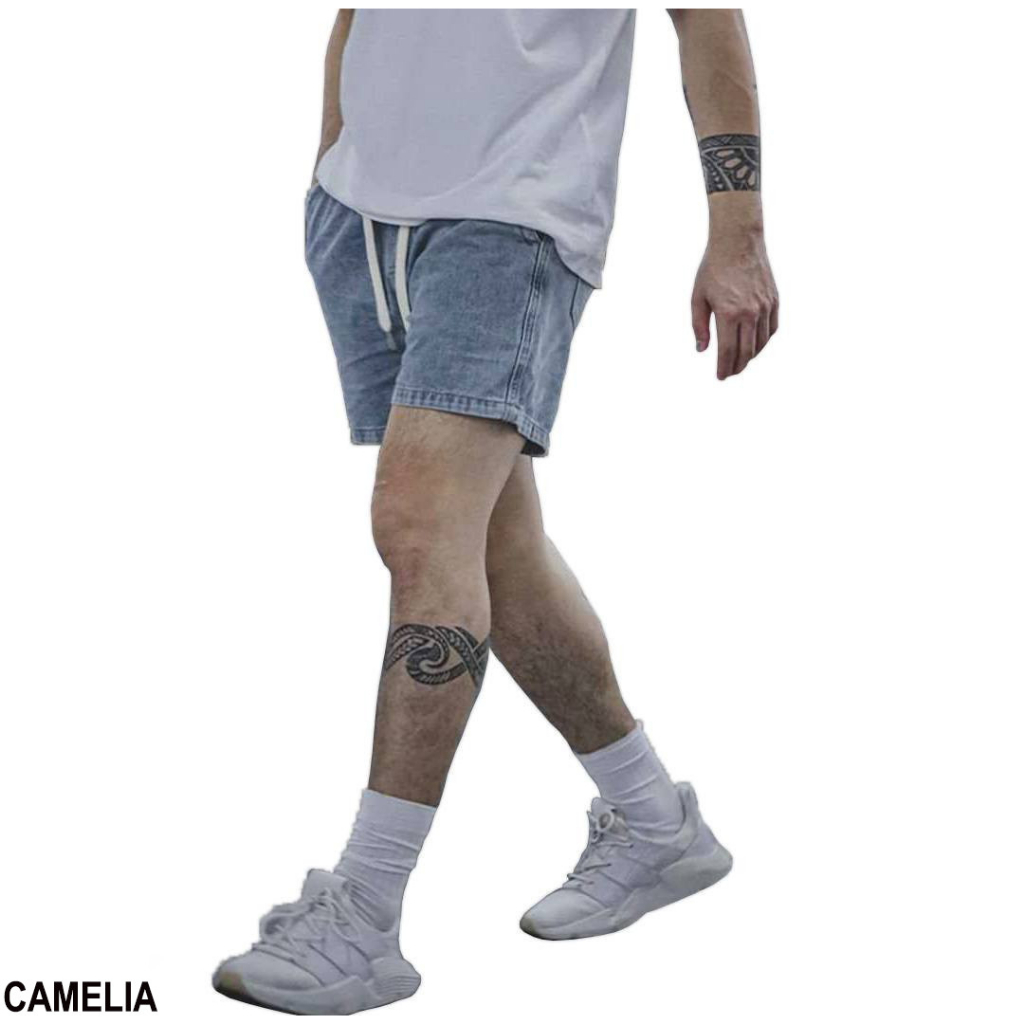 Quần Short Jean  Nam Cao Cấp Màu Xanh , form Slimfit trên gối, co giãn