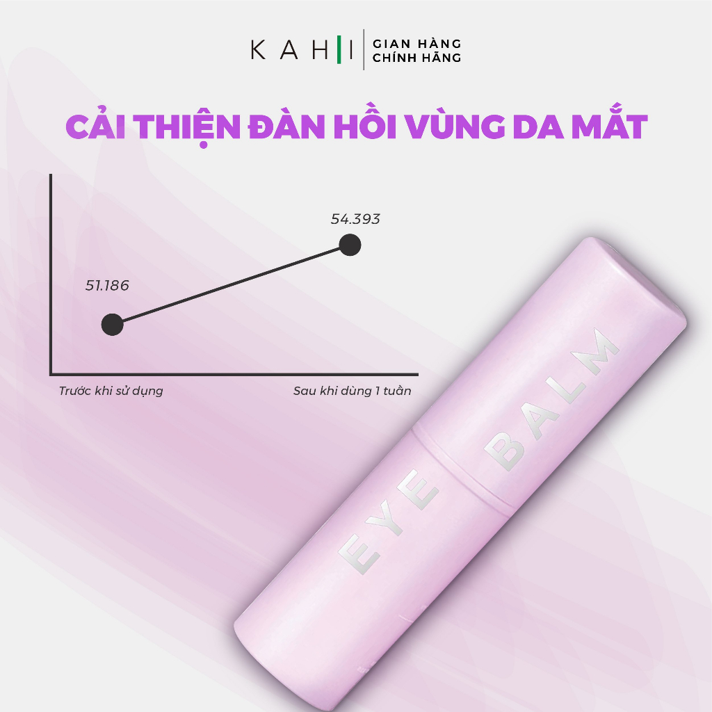 Combo 2 Kem Dưỡng Da Vùng Mắt Cải Thiện Quầng Thâm, Giảm Nếp Nhăn KAHI Eye Balm Dạng Thỏi 9g