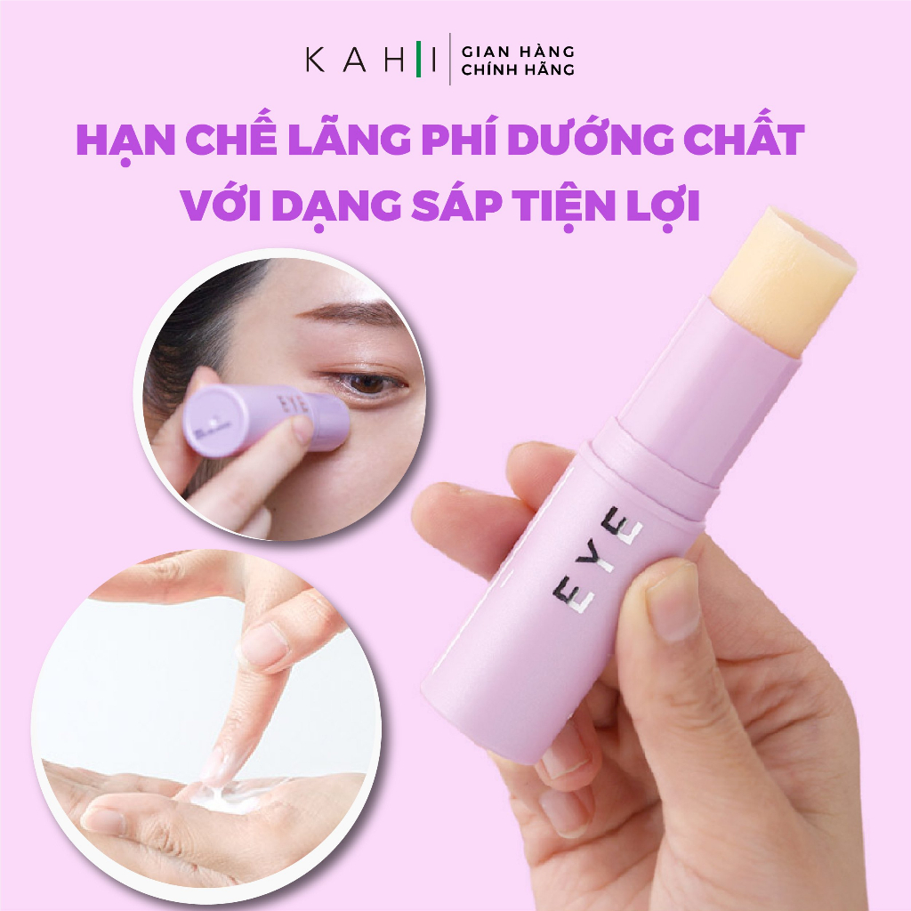 Combo 2 Kem Dưỡng Da Vùng Mắt Cải Thiện Quầng Thâm, Giảm Nếp Nhăn KAHI Eye Balm Dạng Thỏi 9g