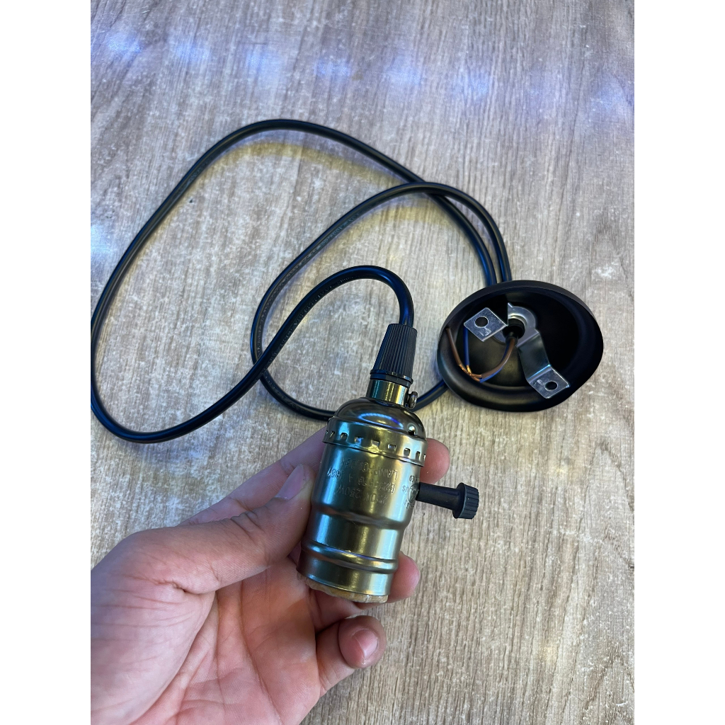 Dây thả đui đồng dây thả bóng đèn E27, trang trí nhà cửa, decor quán cafe, decor quán bar