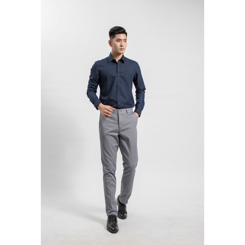 Áo Sơ Mi Nam Dài Tay Nam KWIN Phom Slim Fit Chất liệu Microfiber Mềm Mại Thoải Mái KLS00308